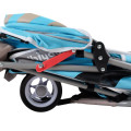 IBIYAYA Matte Edition Diagonal Stripes Pet Stroller –Ocean Blue 繽紛午茶寵物三輪車